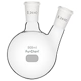 FunChem Glass Round Bottom Flask 24/40, 2 Neck