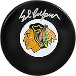 Ed Belfour Chicago Blackhawks Autographed Hockey Puck - Fanatics Authentic Certified - Autographed NHL Pucks