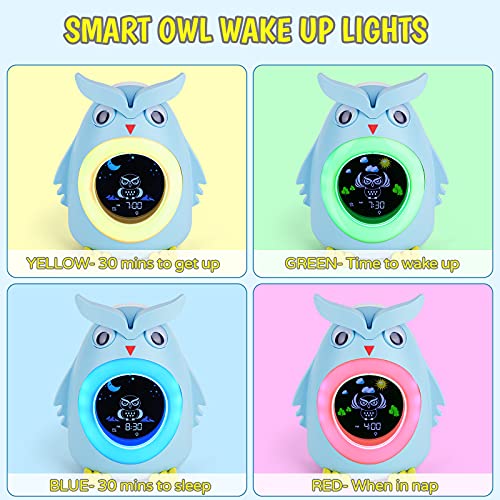 Kids Alarm Clock, Children's Alarm Clock with Sleep Trainer, Digital