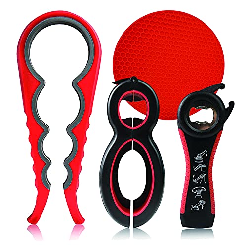 Jar Opener for Weak Hands 4Packs CHIVENIDO Jar Opener Set, 6in1 5