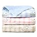 JOIE BEAN Fleece Baby Blanket for Girls | Soft and Fuzzy Minky Baby Blanket for Infant, Newborn | Warm Crib Blanket with Teddy Bear Pattern | Blanket for Baby Girl (Pink)