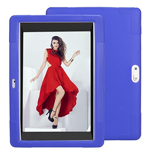 Voberry Universal Silicone Cover Case For 10 10.1 Inch Android Tablet PC (Blue) - Thumbnail 4