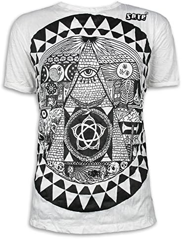 Sure Men´s T-Shirt All Seeing Eye Pyramid Size M L XL Masonic Illuminati Truther
