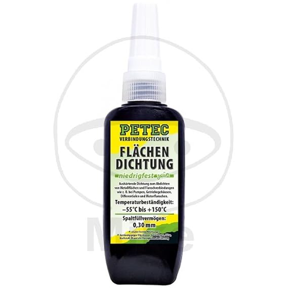 Petec 97075 Flächendichtung Niedrigfest, 75 ml, Grün