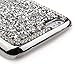 iPhone 5C Case,iPhone 5C Bling Case,UZZO Elegant Shiny Bling Diamond Crystal Case Cover For Apple iPhone 5C,Fashion Sparkling Diamond Studded Hard Back Case Protective Cover For iPhone 5C - Silver