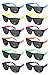 Edge I-Wear 12 Pack Neon Party Sunglasses with UV 400 Lens