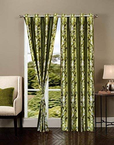 Buy Home Way Printed Designer Door Curtain 7 Feet Pack Of 2 Online