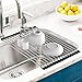 Bjone Roll Up Dish Drying Rack Over the Kitchen Sink, 304 Stainless Steel, 17.7