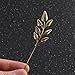 AngelShop Men Metal Brooch Pin Vintage Vintage Tree Leaf Lapel Stick Brooch Pin for Suit 2PCS Leaf