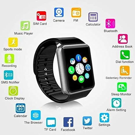 style asia gm8588 bluetooth smart watch with camera sync to android