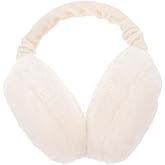 Ciieeo Winter Ear Covers Adjustable Plush Earmuffs Soft Warm Ear Warmers for Women Girls Outdoor Cold Weather Accessory 7.08X6.69X4.33 Inches
