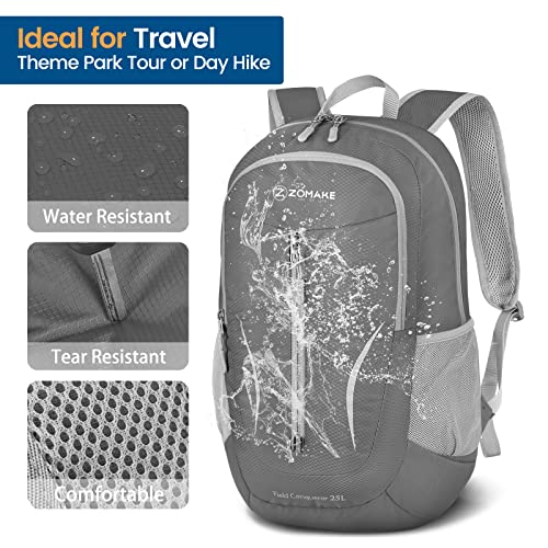 ZOMAKE Ultra Lightweight Packable Backpack 25L Foldable Hiking