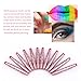 Lip Brush Set, FITDON Retractable Lip Brush with Cover Travel for Lipstick Gloss Applicator, Made with Cruelty Free Synthetic Bristles 10PCS (Pattern)