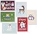 48 Pack of Christmas Winter Holiday Family Greeting Cards - Cute Animals in the Snow Designs - Boxed with 48 Count White Envelopes Included - 4.5 x 6.25 Inches