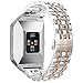 NO1seller Top Fitbit Ionic Bands, Solid Stainless Steel Band Replacement Accessories with Classic Butterfly/Hand Adjustment Clasp for Fitbit Ionic Smartwatch