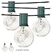 G40 Globe String Lights with 27 Clear Bulbs by Kohree - UL Listed Commercial Quality String Lights with Hanging Sockets (Warm White)