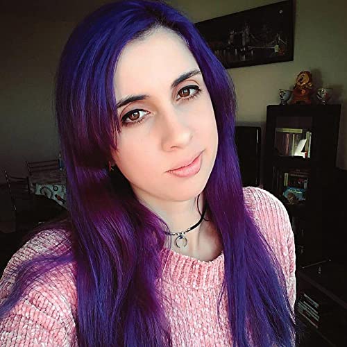 MANIC PANIC Classic Violet Night Semi Permanent Hair Color - Dark, Cool Purple Hair Dye for Women & Men That Lasts 4-6 Weeks - Vegan, Ammonia & Cruelty-Free - Create & Mix Custom Shades (4oz)