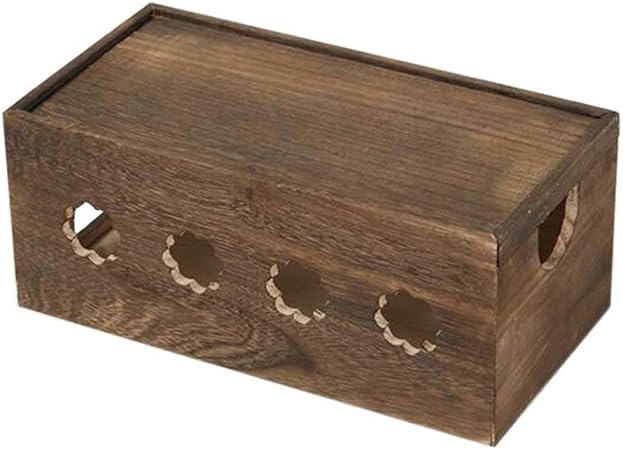 JCNFA Estante Caja De Gestión De Cables De Madera El | Caja De Ocultación De Cable