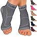 TechWare Pro Ankle Brace Compression Sleeve - Relieves Achilles Tendonitis, Joint Pain. Plantar Fasciitis Foot Sock with Arch Support Reduces Swelling & Heel Spur Pain. (Gray, XXL)