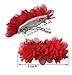 YYCRAFT 50 Pack French Barrette 2-3/4-Inch Hair Clips Fun Craft Beading Project, 70mm, Silver Tone