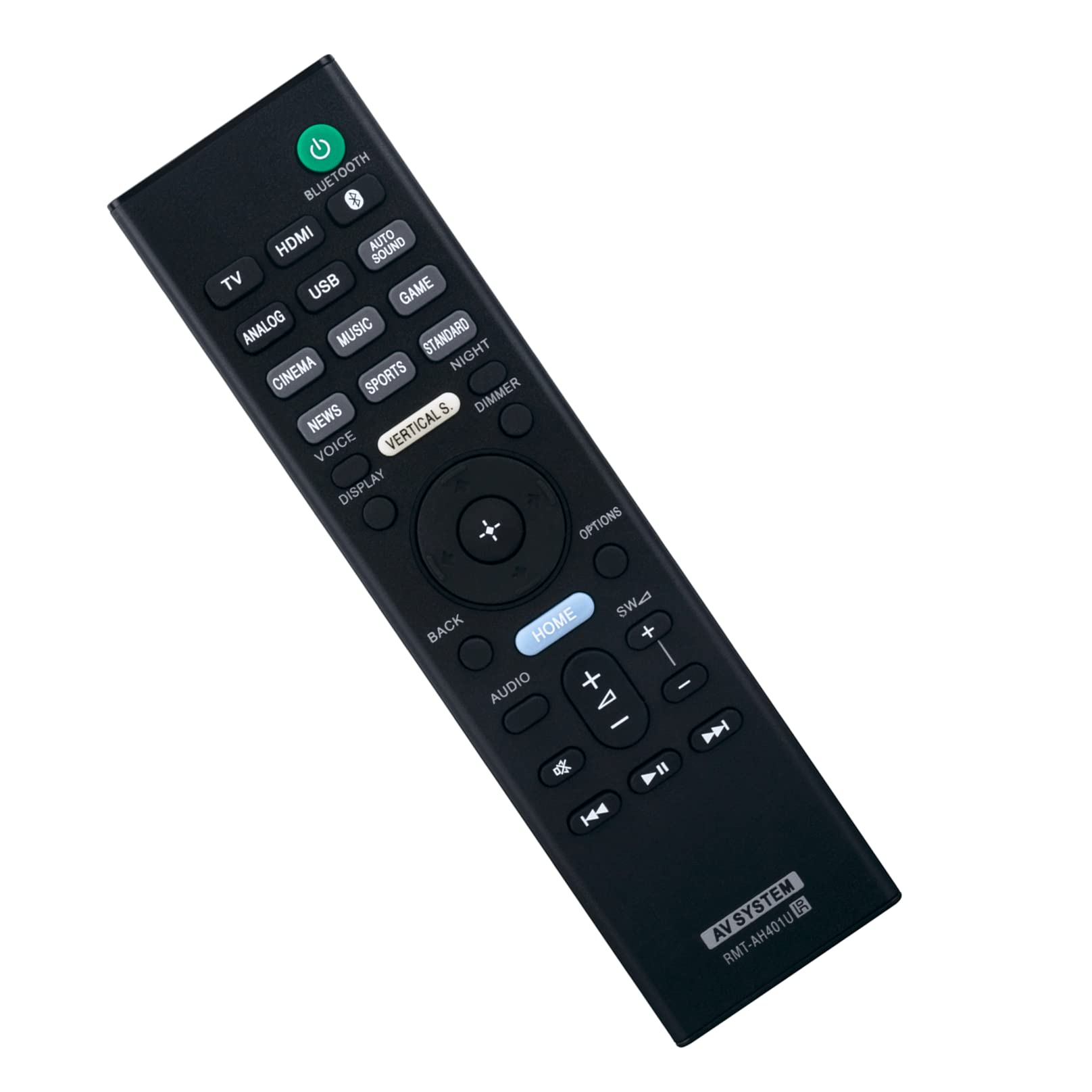 RMT-AH401U Replacement Remote Control - VINABTY Compatible with Sony Home Theather System RMTAH401U remote control HT-XF9000 HTXF9000 SA‑WX9000F SAWX9000F HT-XF9000F SAWX9000