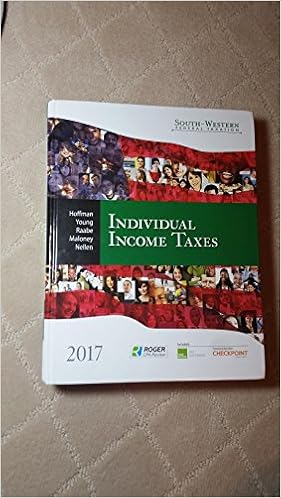 South western federal taxation 2017 individual income taxes