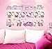 Fangeplus(TM) DIY Removable Hello Kitty The World Art Mural Vinyl Waterproof Wall Stickers Kids Room Decor Nursery Decal Sticker Wallpaper 35.4''x23.6''