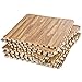 Interlocking Floor Tiles - Interlocking Foam Mats Wood - Wood Interlocking Foam Mats - 12 x 12 Inch (Pack of 9)