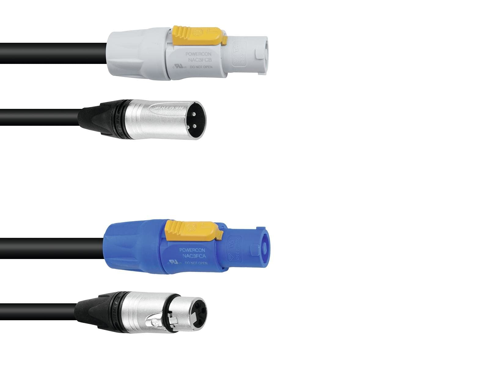Psso DMX Powercon/XLR Cable, 3 m, Multi-Colour, One Size