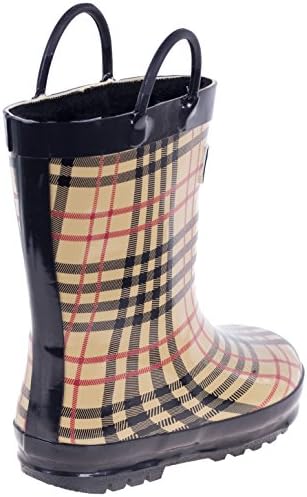 Kids Rain Boots, Cute Children Faux Fur Lined Boots