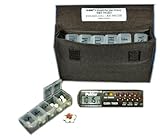 e-Pill | Parkinson's 5 Doses per Day x 7 Day Weekly Pill Organizer with Countdown Interval Timer, Black Canvas Bag and Lanyard