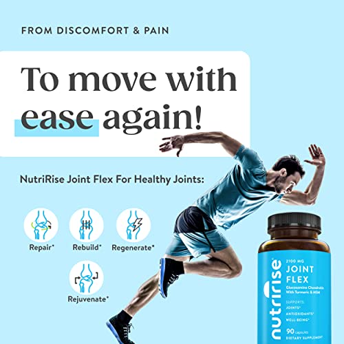 NutriRise Glucosamine Chondroitin Quercetin & MSM with Turmeric