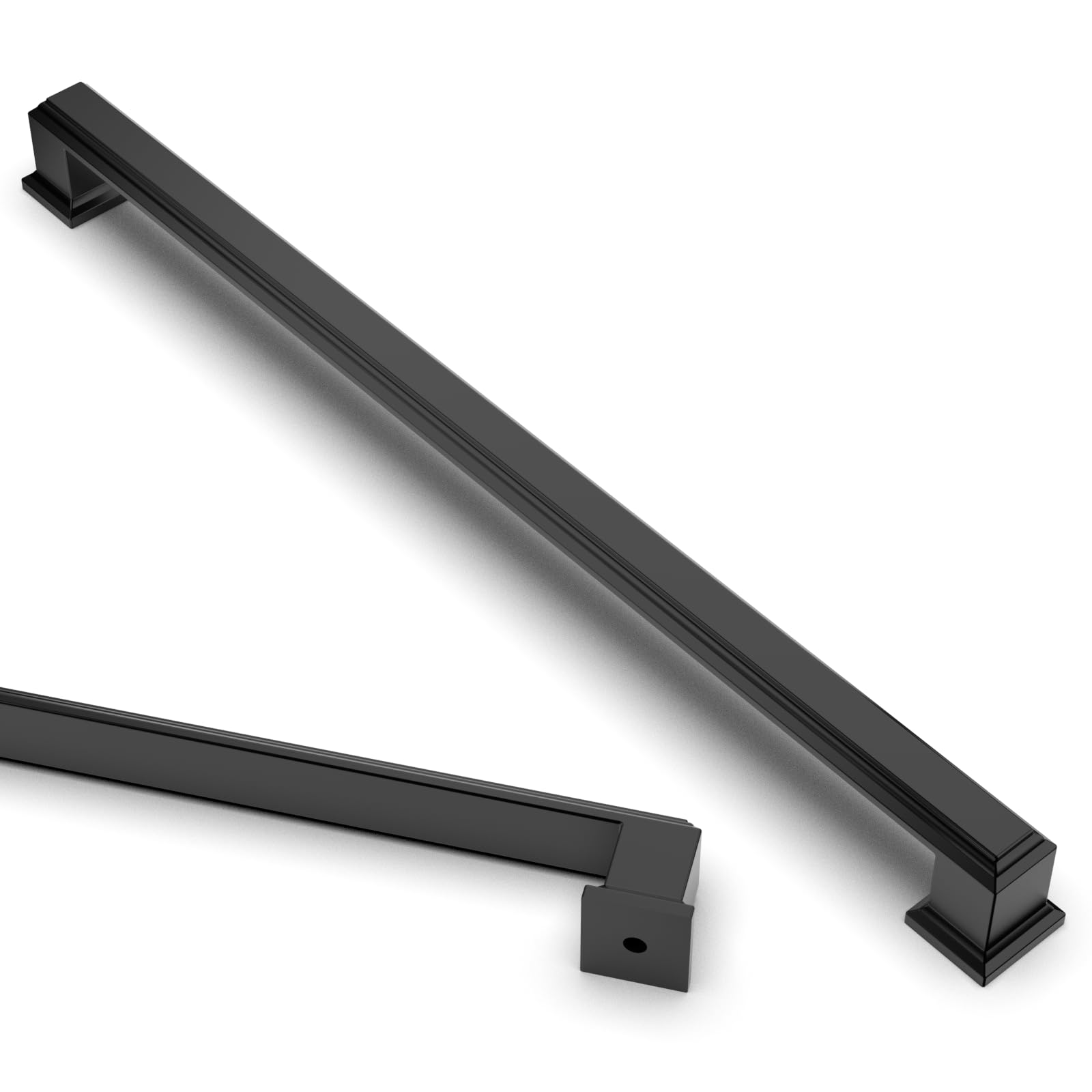 Photo 1 of Asidrama 6 Pack 10 Inch(256mm) Matte Black Kitchen Cabinet Handles Cabinet Pulls Kitchen Cabinet Hardware for Cupboard Drawer Pulls