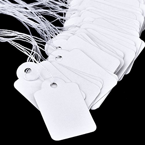 White Marking Tags Price Tags Price Labels Display Tags with Hanging