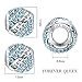 FOREVER QUEEN Birthstone Charms for Charms Bracelet 925 Sterling Silver Bead Openwork Charms, Happy Birthday Charms for Bracelet and Necklace