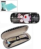 JAVOedge Owl Eyelgass Case and Bonus Free Soft Microfiber Lens Cleaning Cloth