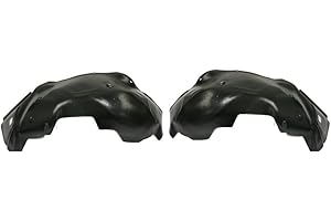 Evan Fischer Fender Liner Front, Driver and Passenger Side Compatible with 2007-2013 Chevrolet Silverado 1500 Plastic Material, Set of 2, (2) Fender Liners - GM1249183, GM1248183
