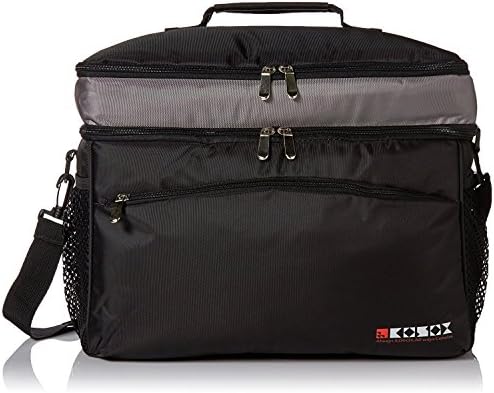 KOSOX 30-Can Collapsible Cooler Bag, Large Capacity Multi Pockets Thermal Insulated Waterproof Soft Cooler Tote for Outdoor Picnic Camping Fishing Travel