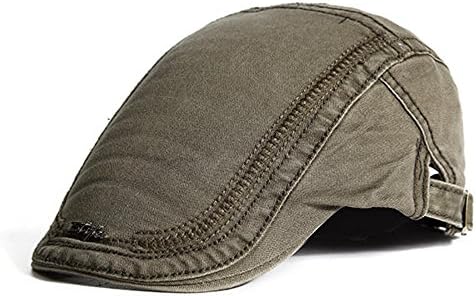 HSRT Mens Cotton Embroidery Painter Berets Caps Casual Outdoor Visor Forward Hat