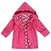 Arshiner Girl Kid Flower Waterproof Hooded Coat Jacket Outwear Raincoat