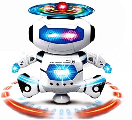 UKnows Smart Space Robot Electronic Walking Dancing Astronaut Kids Music Light Toys