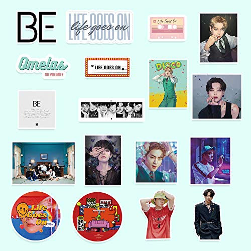 Kpop Bangtan Boys BE Stickers 76Pcs Bangtan Boys BE Album Sticker Pack Cute Bangtan Boys Merch Photo Stickers Bangtan Boys Kpop Stickers Set for Army Fans - Image 4