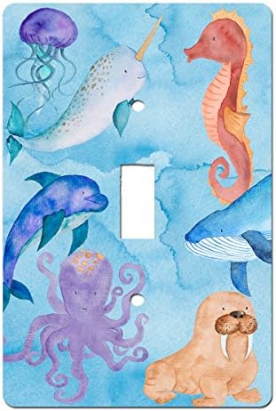Ocean Dreams Sea Life Under Water Wonders Beach Theme Nautical Decor (Single Toggle)