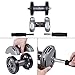 Sportneer Ab Wheel Roller with Knee Mat, Dual Wheels Abdominal Trainers Exercise Fitness Equipment
