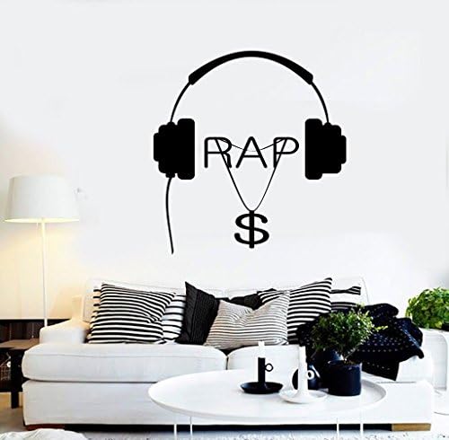 Music Hip Hop Rap Songs Money Vinly Sticker Wall Decal Mural Home Baby Nursery Wall Decoration Art