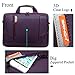 BRINCH(TM) 17.3 inch New Soft Nylon Waterproof Laptop Computer Case Cover Sleeve Shoulder Strap Bag with Side Pockets Handles and Detachable for Laptop/Notebook/Netbook/Chromebook,Colour Purple
