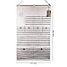 VIVIMONKEY Hanging Organizer with Pockets Fabric Wall Door Storage Home Cloth Closet Organizing Bags - Blue Stripe (12 Pockets with Pothook)