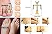 6 Pcs Ingrown Toenail Tools Kit - 6 in 1 Gold Professional Pedicure Toes Treatment Tools with Nail Corrector, Clipper, Cleaner, File for Thick Ingrown Toenails Correction Orthotic Appliance Set