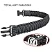 Hongmei Outdoors 550 Paracord 2 Point Rifle Sling Adjustable Gun Strap with Shoulder Pad Traditional Two Point Sling with Upgraded HK Hook