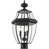 Z-Lite 3 Light Outdoor Post Mount Fixture 580PHB-BK